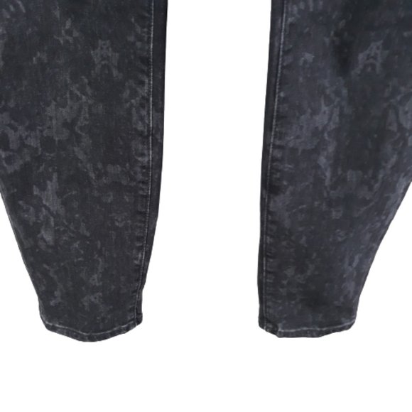 Vince Floral Black Dylan-Ankle Denim Skinny Mid Rise Jeans Size 31 - Picture 8 of 14